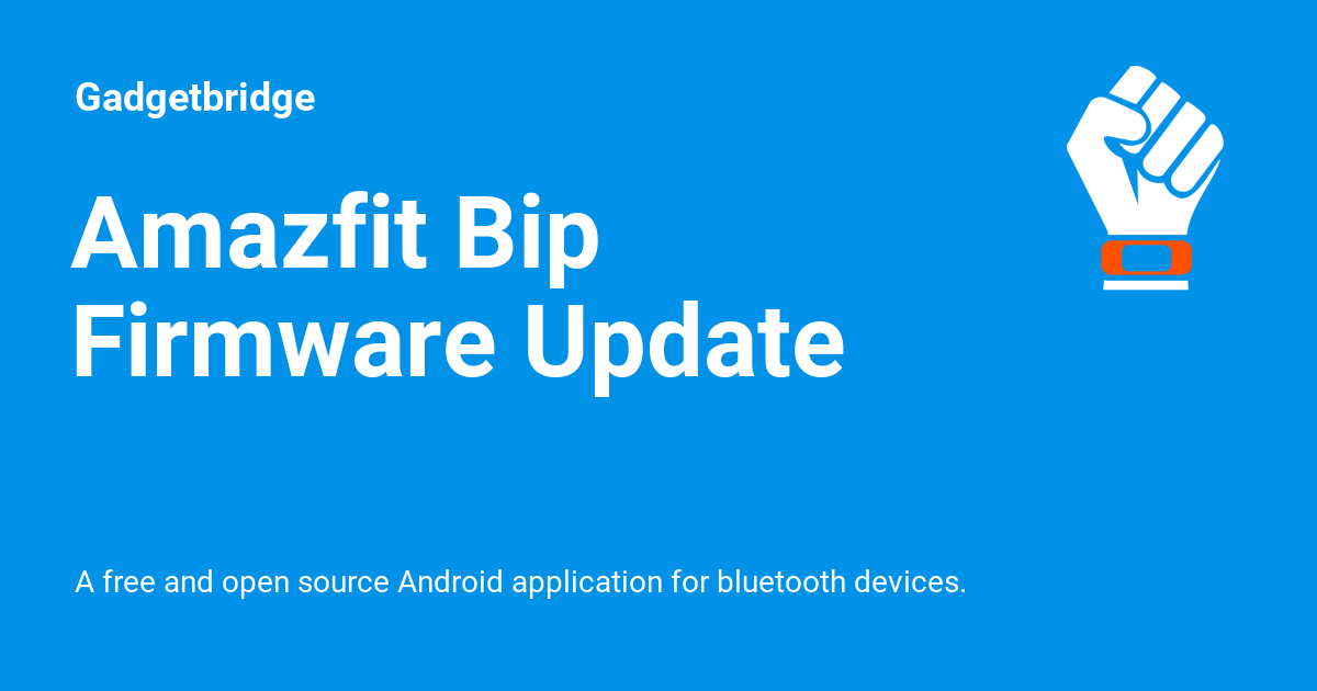 Amazfit bip firmware new arrivals